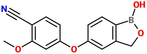 (image for) MC080028 4-[(1,3-Dihydro-1-hydroxy-2,1-benzoxaborol-5-yl)oxy]-2-methoxy-benzonitrile